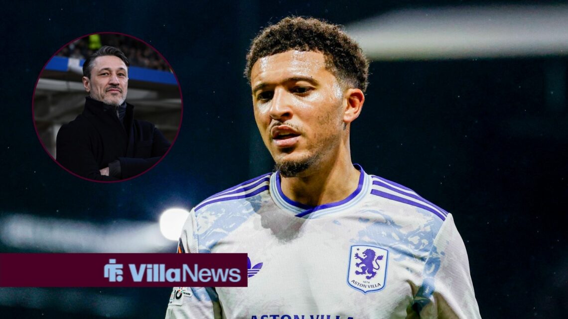 Jadon Sancho and a circular inset of Nico Kovac.