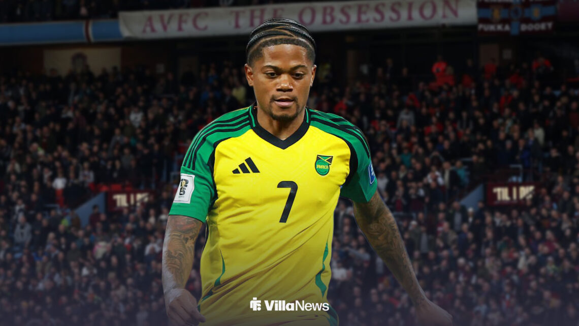 Leon Bailey in action for Jamaica