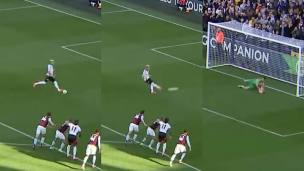 Emi Martinez penalty save in Fulham vs Aston Villa