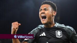 Bologna v Aston Villa, UEFA Europa League, Quarter Final, Football, Renato dall Ara, Bologna, ITA - 09 Apr 2026 Ollie Watkins of Aston Villa celebrates scoring his teams third goal making the score 1-3 Bologna