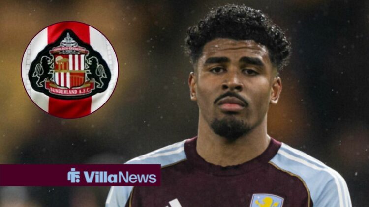 Wolverhampton Wanderers versus Aston Villa Ian Maatsen of Aston Villa applauds the travelling fans after the final whistle looking towards a Sunder...