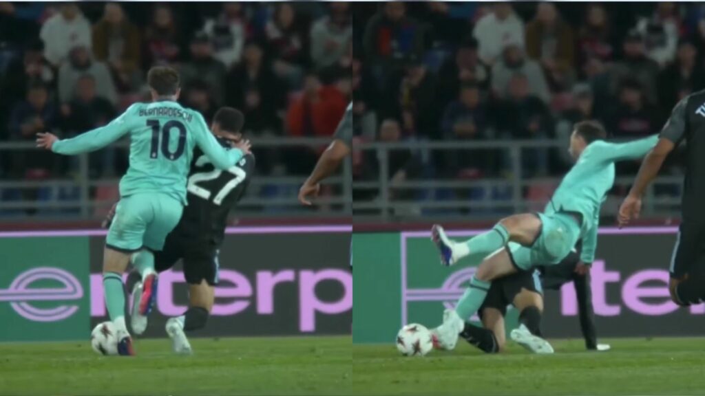 Morgan Rogers penalty incident in Bologna vs Aston Villa