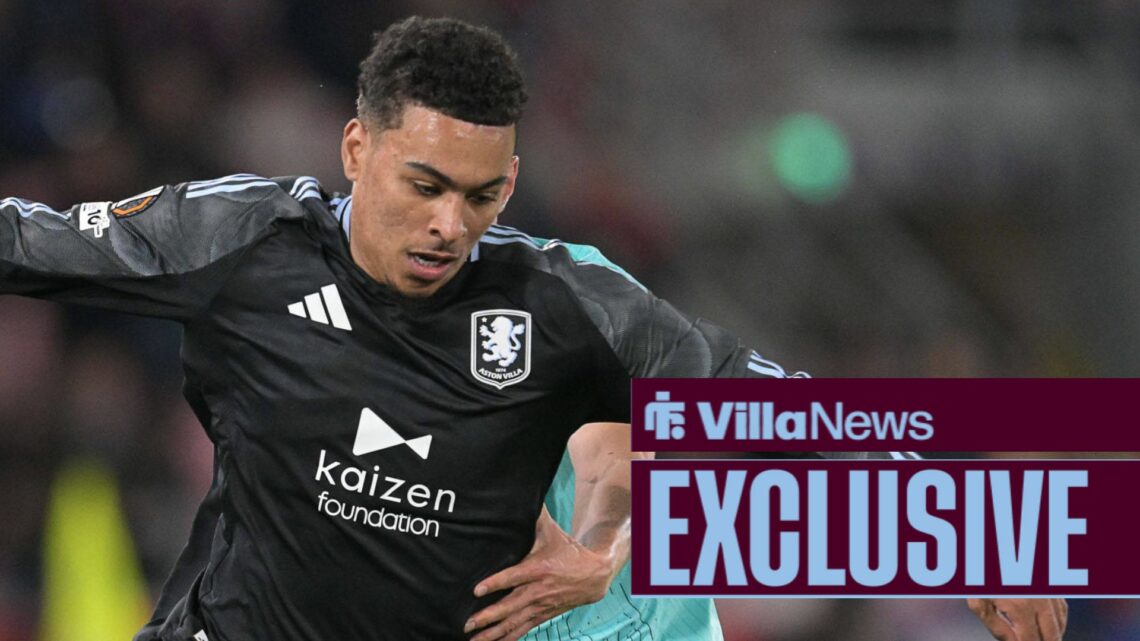 Morgan Rogers of Aston Villa FC during the match of Uefa Europa League Championship between Bologna F.C. and Aston Villa F.C. at the Renato Dall Ar...