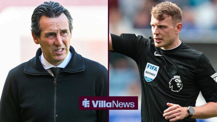 Premier League Leicester City v Southampton referee Sam Barrott during the Premier League match Leicester City vs Southampton at King Power Stadium...