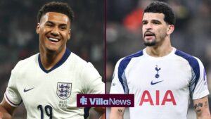 Dominic Solanke Tottenham Hotspur Looks on during the UEFA Champions League 2025/26 League Phase MD8 match between Eintracht Frankfurt and Tottenham Hotspur at Frankfurt Stadion on January 28, 2026 and London, England, 9th October 2025. Ollie Watkins of England celebrates scoring their second goal during the England vs Wales International Friendly
