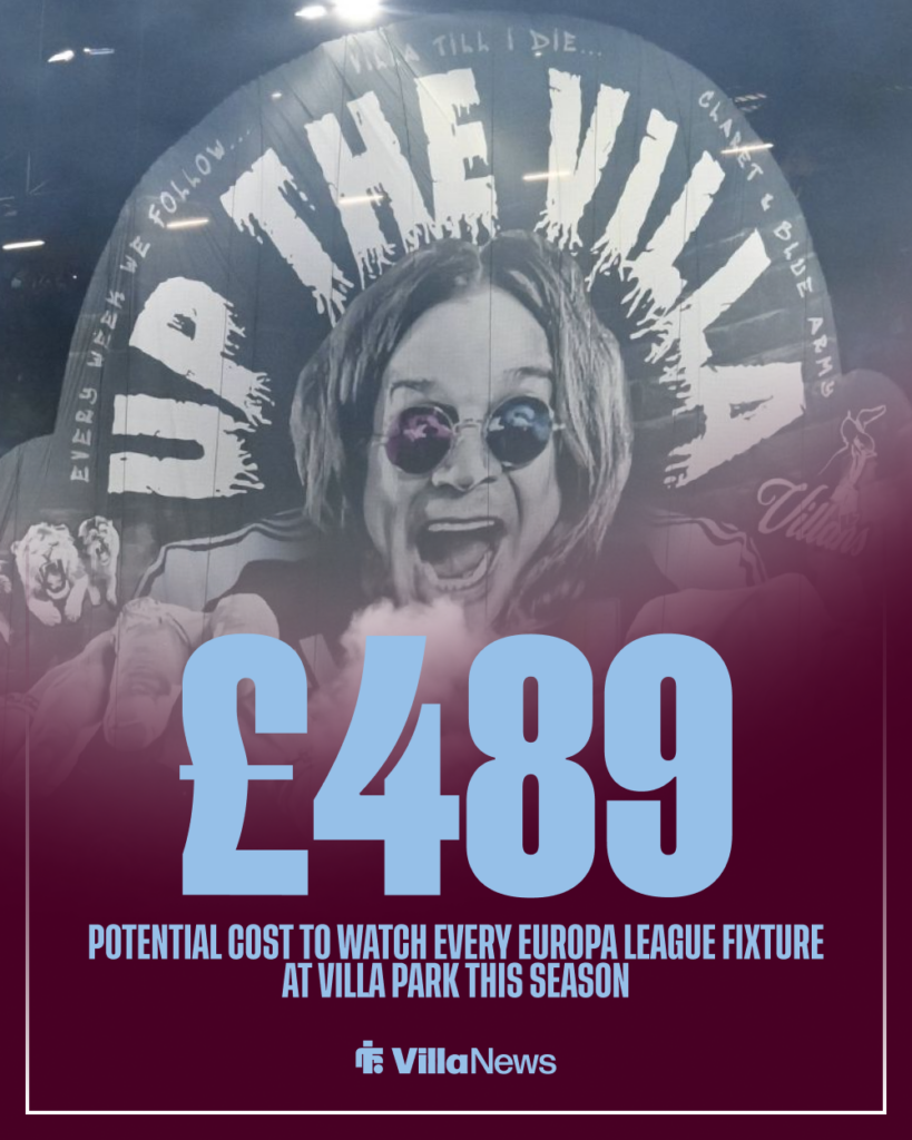 Aston Villa Europa League ticket prices