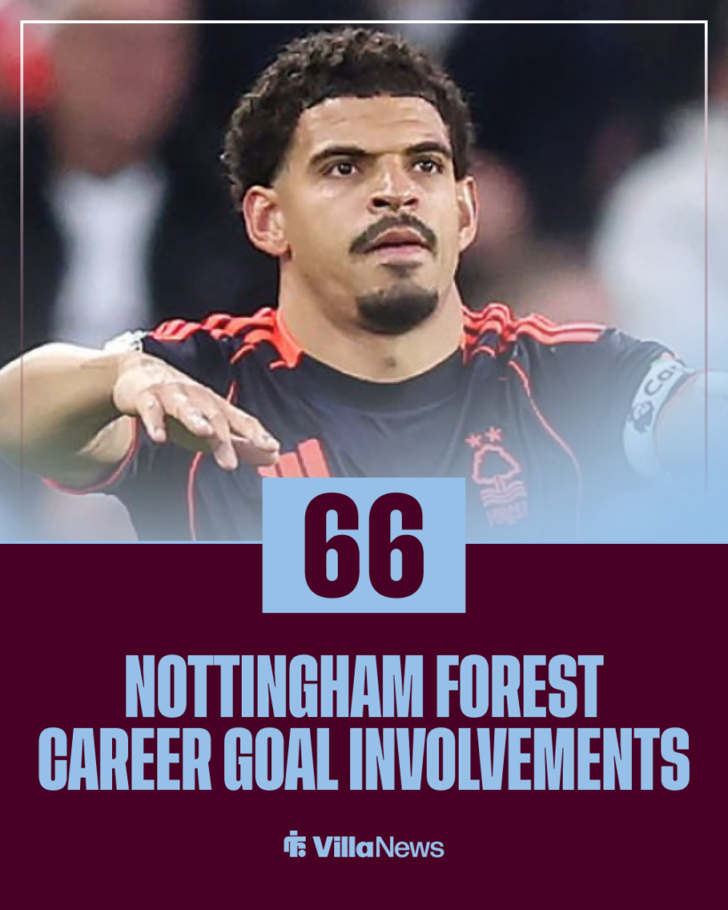 Aston Villa Morgan Gibbs-White Nottingham Forest stats 2