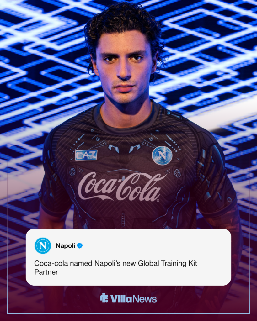 Aston Villa Napoli Coca Cola sponsorship
