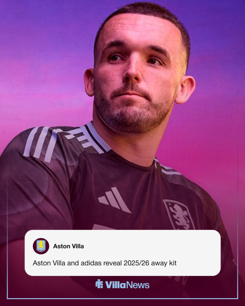 Aston Villa away kit launch