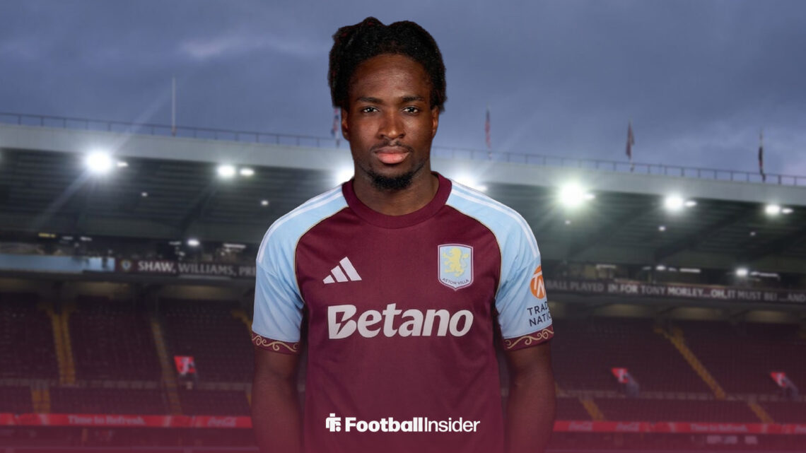 Jonathan Rowe in an Aston Villa shirt