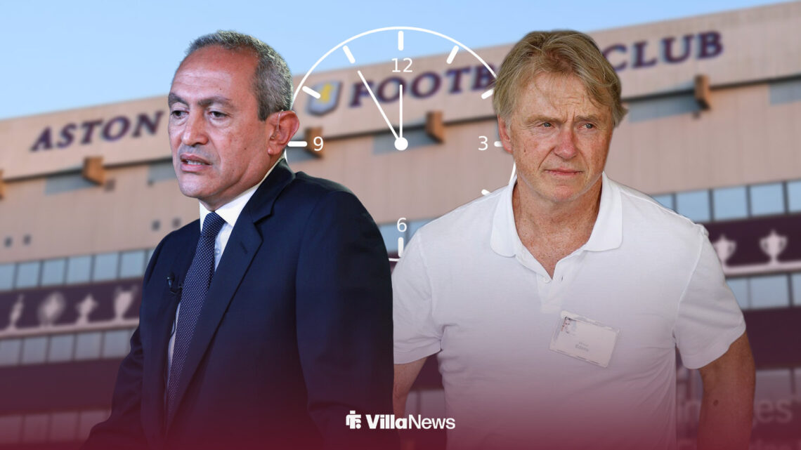 Nassef Sawiris and Wes Edens, Aston Villa owners who are part of NSWE, as they stand outside of Villa Park.
