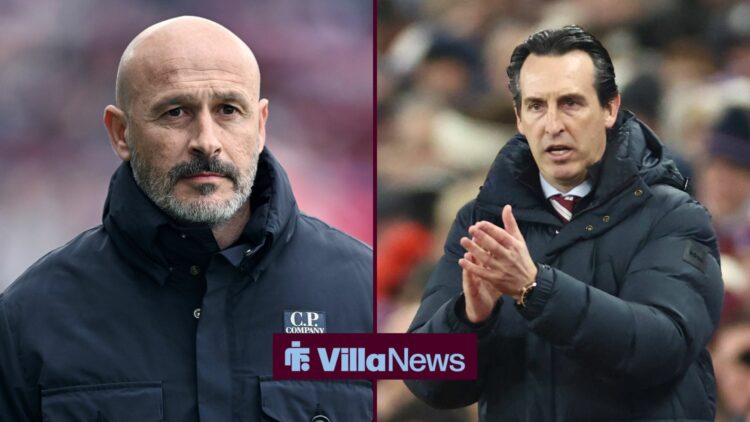 A 50-50 split image of Vincenzo Italiano and Unai Emery.