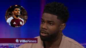 Micah Richards on Match of the Day with Ian Maatsen in circular inset