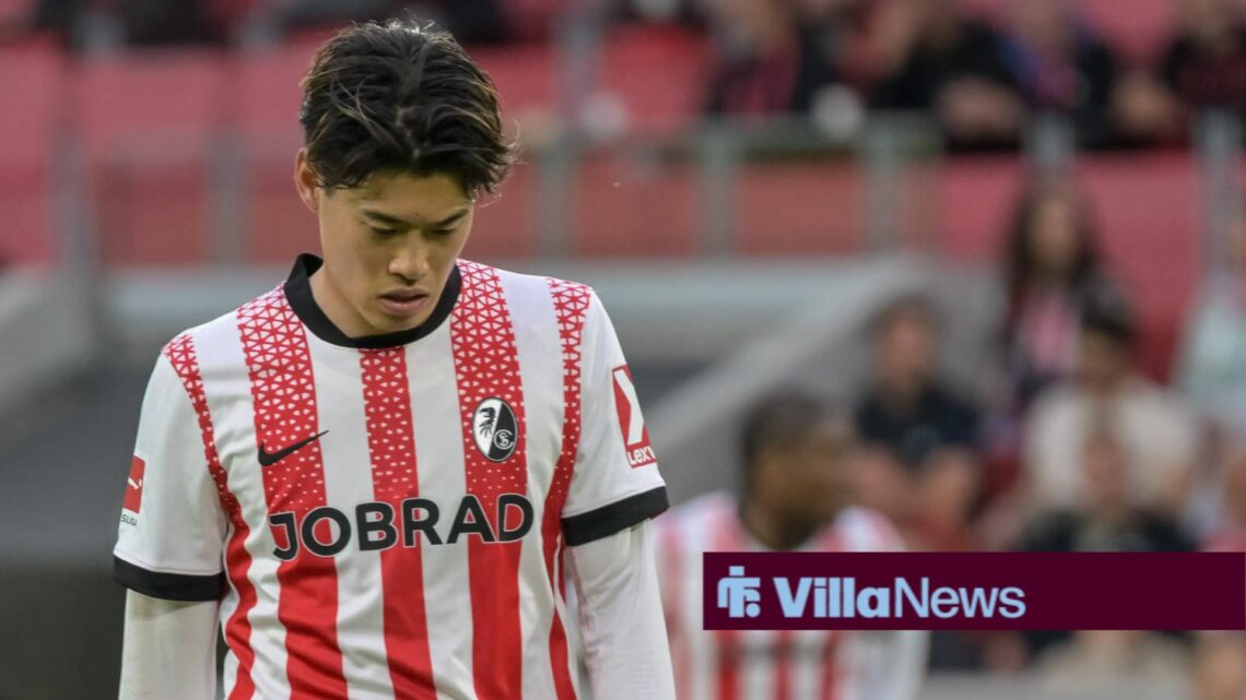 Yuito Suzuki playing for Freiburg in the German Bundesliga
