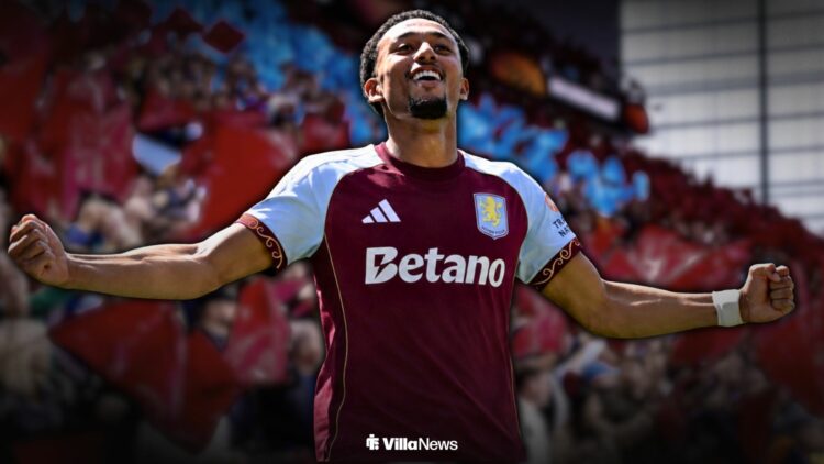 Femi Azeez in an Aston Villa shirt