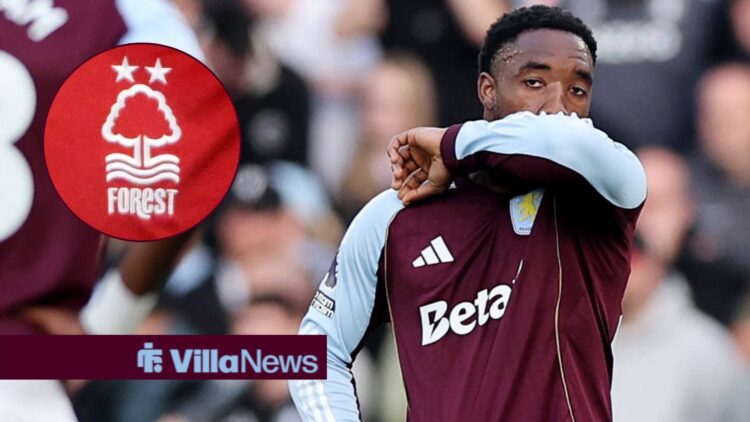 Lamare Bogarde of Aston Villa looks on dejected during the Aston Villa vs Tottenham Hotspur Premier League match at Villa Park, Birmingham