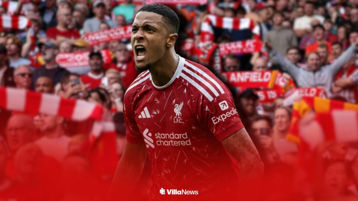 Ezri Konsa in a Liverpool shirt