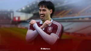 Tijjani Reijnders in an Aston Villa shirt