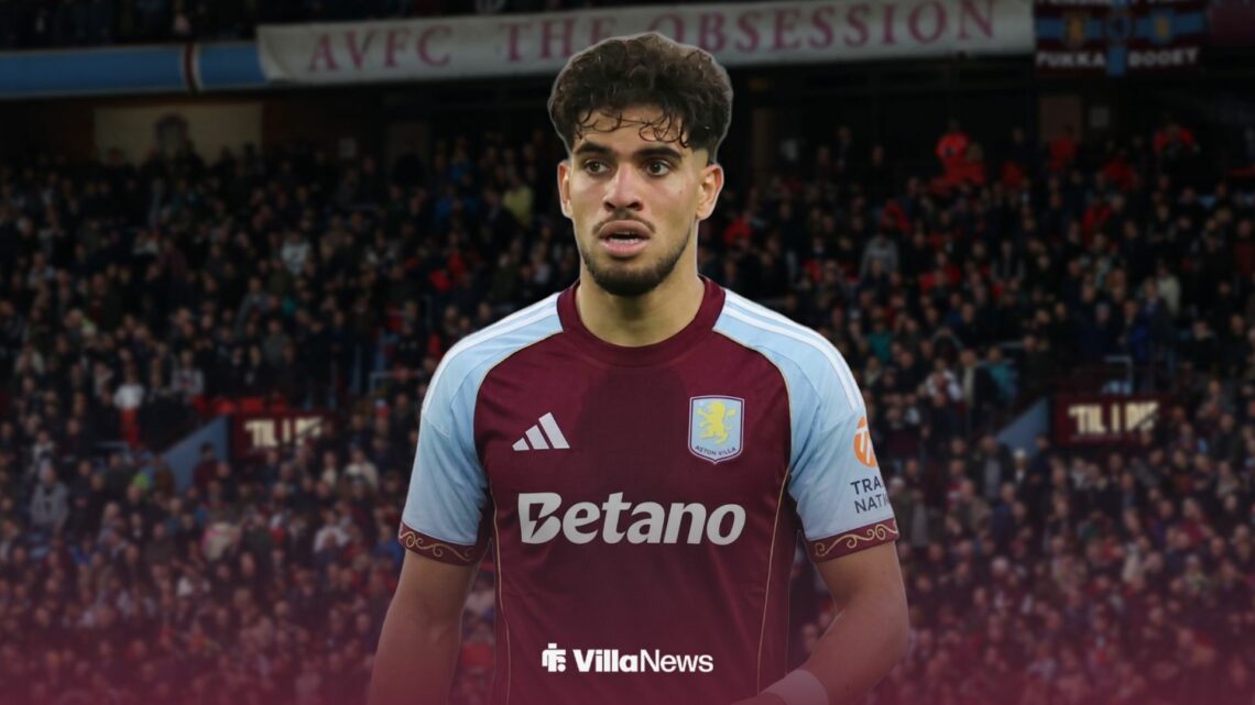 Abde Ezzalzouli in an Aston Villa shirt.