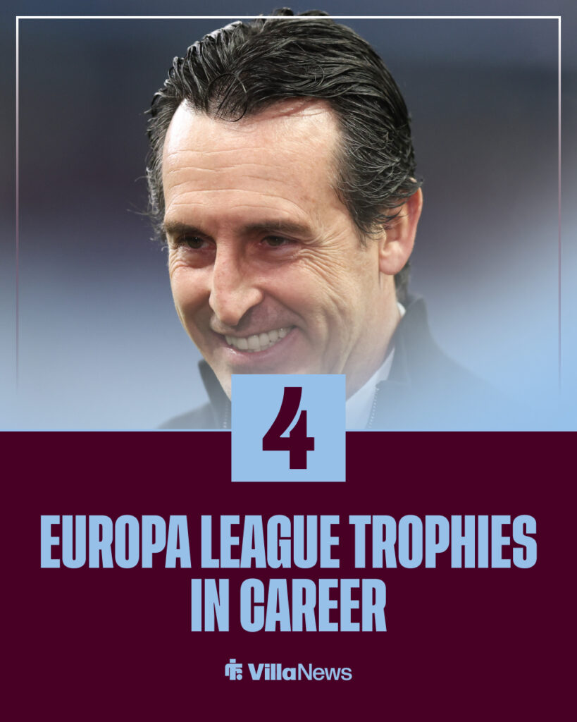 Emery's Europa League trophies