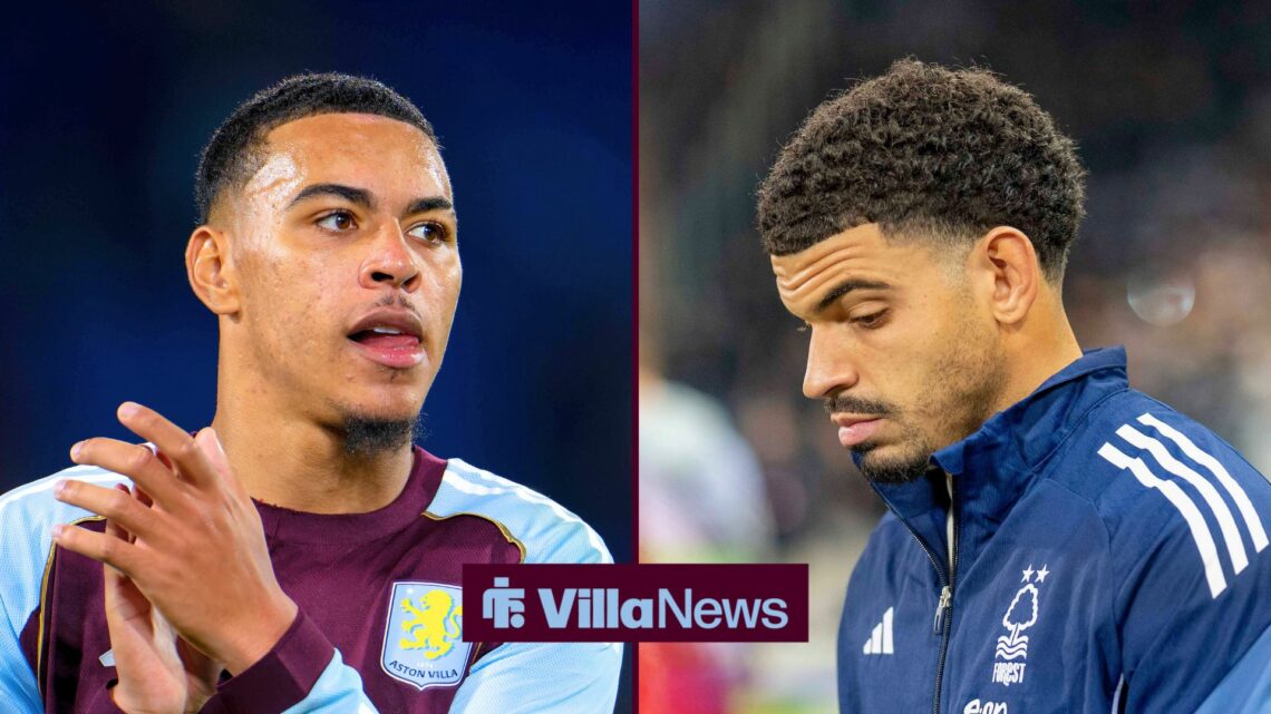 Split image of Aston Villa midfielder Morgan Rogers and Nottingham Forest star Morgan Gibbs-White