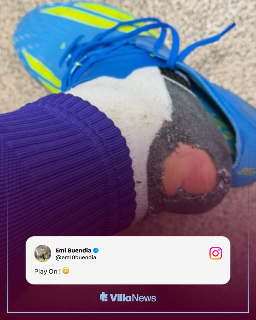 Emi Buendia's Instagram post after Aston Villa penalty incident vs Burnley