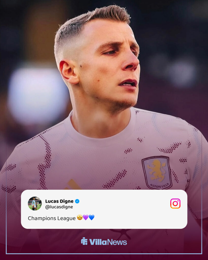 Lucas Digne's Instagram post after Aston Villa vs Liverpool