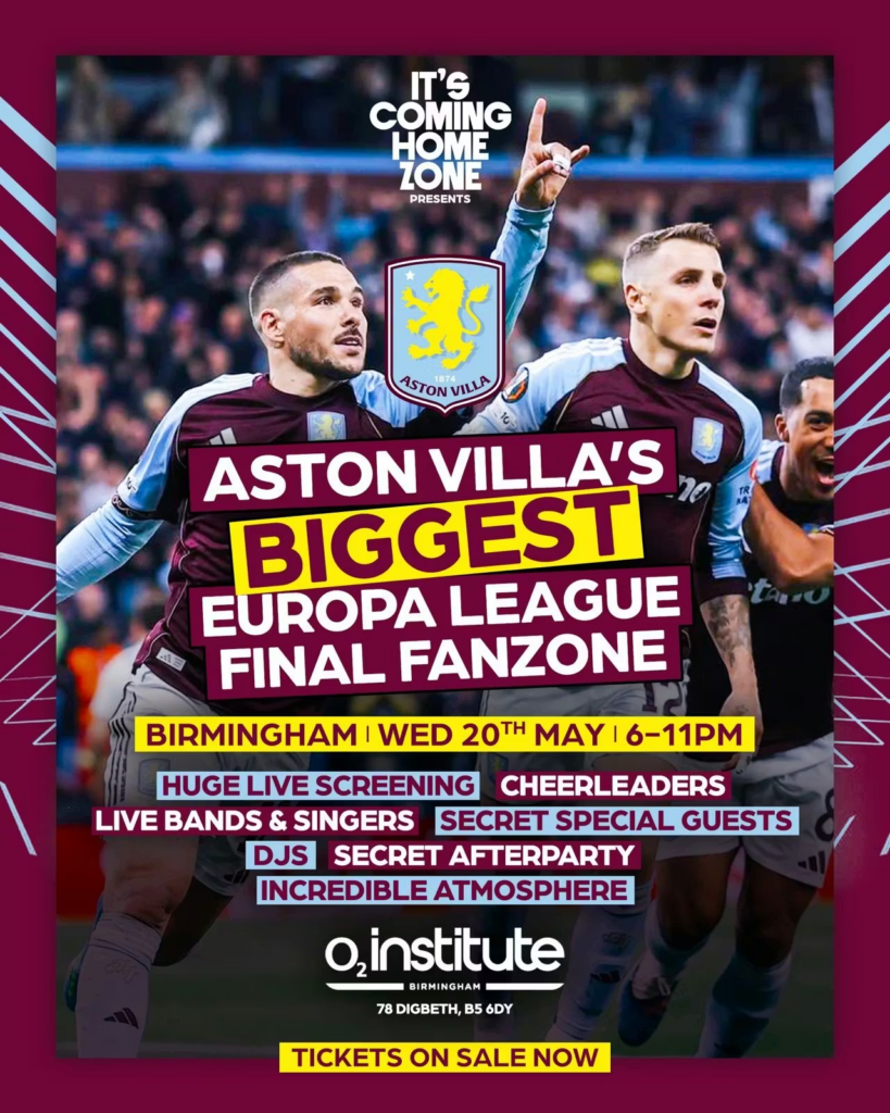 Aston Villa Europa League final O2 Institute