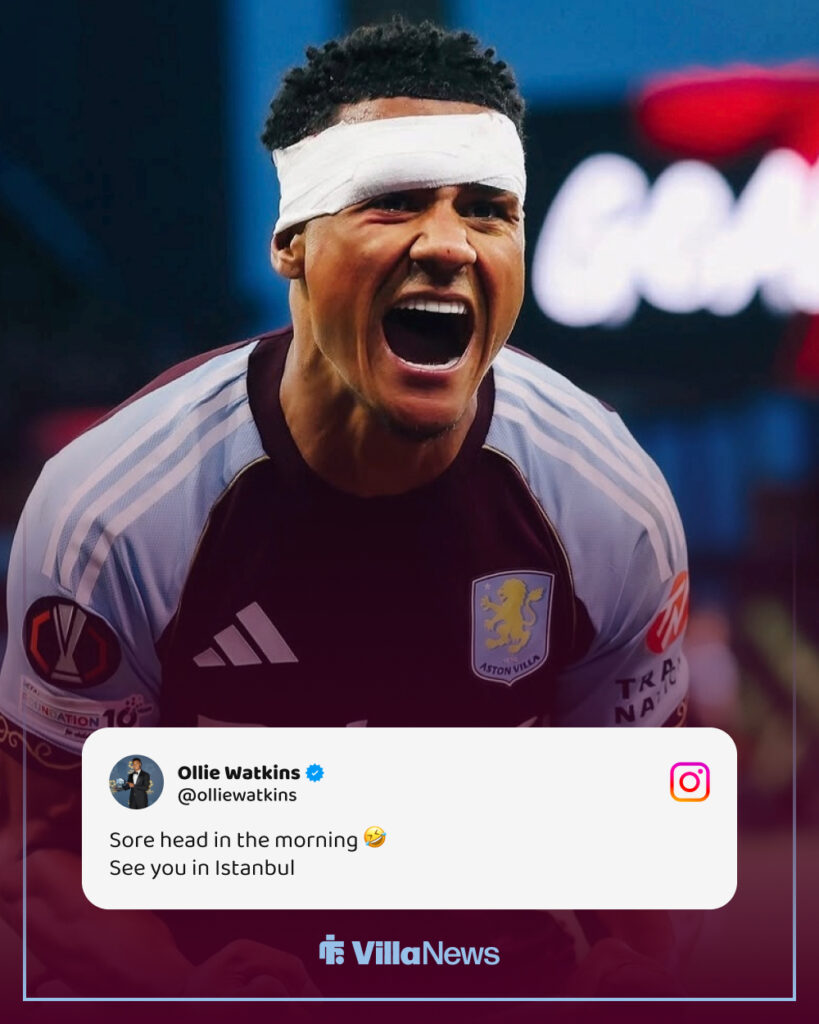 Ollie Watkins' Instagram message after Aston Villa's Europa League semi-final win over Nottingham Forest